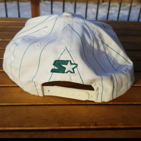 vtg Oakland A's Script Snapback Pin Stripe Starter Hat - CLEAN - Picture 3 of 11